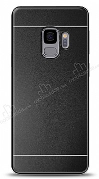 Samsung Galaxy S9 Metal Siyah eritli Rubber Klf