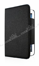 Samsung Galaxy Tab 3 7.0 Czdanl Standl Siyah Deri Klf