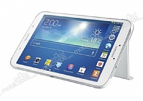 Samsung Galaxy Tab 3 8.0 Standl Slim Cover Beyaz Klf