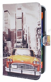 Samsung Galaxy Tab 4 7.0 Sar Taksi Standl Yan Kapakl Deri Klf