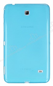 Samsung Galaxy Tab 4 7.0 effaf Mavi Silikon Klf