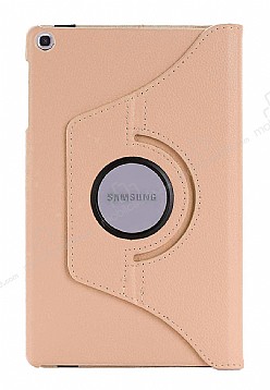 Samsung Galaxy Tab A 8.0 T290 360 Derece Dner Standl Gold Deri Klf