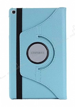 Samsung Galaxy Tab A7 10.4 (2020) T500 360 Derece Dner Standl Mavi Deri Klf