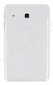 Samsung Galaxy Tab E 8.0 T377 effaf Beyaz Silikon Klf