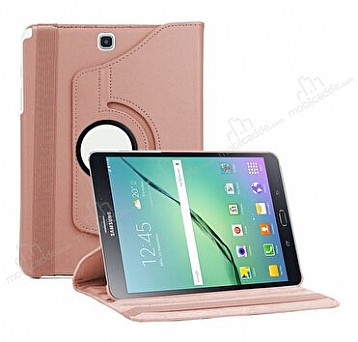 Samsung Galaxy Tab S2 Wi-Fi 8 360 Derece Dner Standl Rose Gold Deri Klf