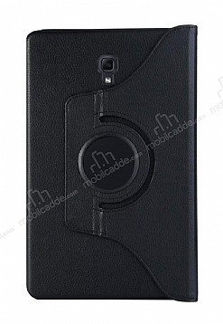 Samsung Galaxy Tab S4 T830 10.5 360 Derece Dner Standl Siyah Deri Klf