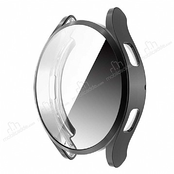 Samsung Galaxy Watch 4 Ekran Korumal Siyah Silikon Klf 40mm