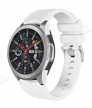 Samsung Galaxy Watch izgili Silikon Beyaz Kordon (46 mm)