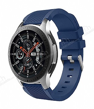 Samsung Galaxy Watch izgili Silikon Lacivert Kordon (46 mm)
