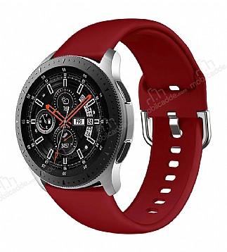 Samsung Galaxy Watch Silikon Krmz Kordon (46 mm)