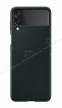 Samsung Galaxy Z Flip3 5G Orijinal Yeil Deri Klf