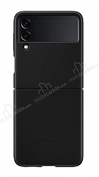 Samsung Galaxy Z Flip3 5G Orijinal Siyah Deri Klf