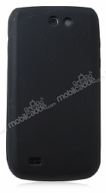 Samsung i8150 Galaxy W Siyah Silikon Klf