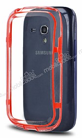 Samsung i8190 Galaxy S3 mini Bumper ereve Krmz Klf