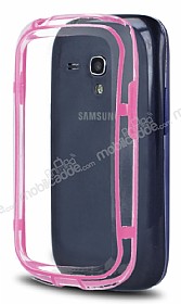 Samsung i8190 Galaxy S3 mini Bumper ereve Pembe Klf