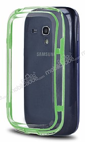 Samsung i8190 Galaxy S3 mini Bumper ereve Yeil Klf