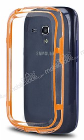 Samsung i8190 Galaxy S3 mini Bumper ereve Turuncu Klf