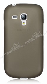 Samsung i8190 Galaxy S3 mini Ultra nce effaf Siyah Silikon Klf