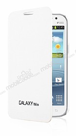 Samsung i8550 Galaxy Win nce Yan Kapakl Beyaz Klf