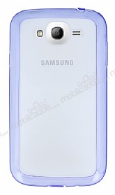 Samsung Galaxy Grand Mor Silikon Kenarl Kristal Klf