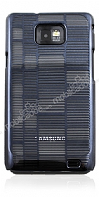 Samsung i9100 Galaxy S 2 izgili Siyah Rubber Klf