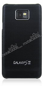 Samsung i9100 Galaxy S2 Siyah Delikli Metal Klf