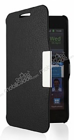 Samsung i9100 Galaxy S2 nce Yan Kapakl Siyah Klf