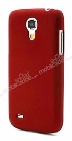 Samsung i9190 Galaxy S4 mini Sert Mat Krmz Rubber Klf