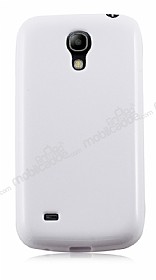 Samsung i9190 Galaxy S4 Mini Beyaz Silikon Klf