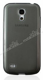 Samsung i9190 Galaxy S4 mini Ultra Koruma effaf Siyah Silikon Klf