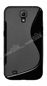 Samsung i9200 Galaxy Mega 6.3 Desenli Siyah Silikon Klf