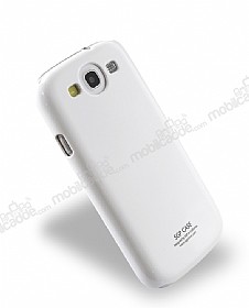 Samsung Galaxy S3 / S3 Neo Beyaz Sert Parlak Rubber Klf