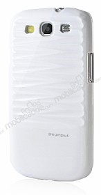 Samsung Galaxy S3 / S3 Neo Desenli Beyaz Parlak Rubber Klf