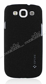 Samsung Galaxy S3 / S3 Neo Mat Siyah Sert Rubber Klf