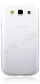 Samsung Galaxy S3 / S3 Neo Ultra nce effaf Beyaz Rubber Klf