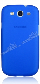 Samsung Galaxy S3 / S3 Neo Ultra Koruma Mavi Silikon Klf