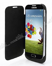 Samsung i9500 Galaxy S4 Bataryal Kapakl Siyah Klf