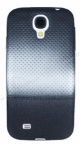 Samsung i9500 Galaxy S4 Silver Noktal Ultra nce Siyah Silikon Klf