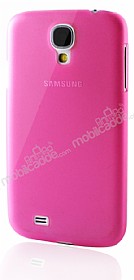 Samsung i9500 Galaxy S4 Ultra nce Pembe Rubber Klf