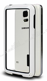 Samsung i9600 Galaxy S5 Bumper ereve Beyaz Klf