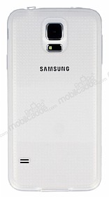 Samsung i9600 Galaxy S5 effaf Silikon Kenarl effaf Rubber Klf