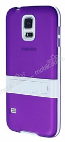 Samsung i9600 Galaxy S5 Standl effaf Mor Silikon Klf