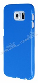 Samsung i9800 Galaxy S6 Mavi Silikon Klf