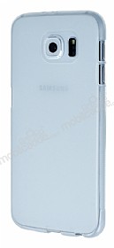 Samsung i9800 Galaxy S6 effaf Beyaz Silikon Klf