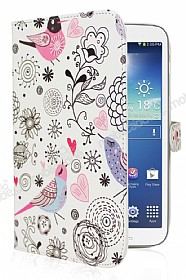 Samsung N5100 Galaxy Note 8.0 Bird Standl Yan Kapakl Deri Klf