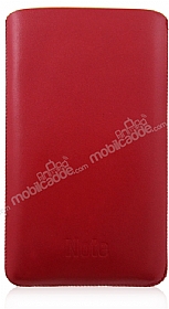 Samsung N7000 Galaxy Note Krmz Deri Klf