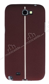 Samsung N7100 Galaxy Note 2 Kadife Dokulu Bordo Silikon Klf