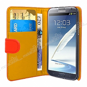 Samsung N7100 Galaxy Note 2 Krmz Yan Czdanl Klf