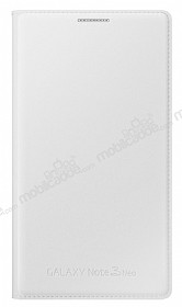 Samsung N7500 Galaxy Note 3 Neo Orjinal Beyaz Flip Wallet Klf