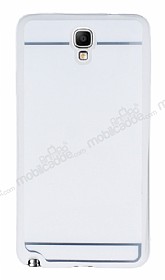 Samsung N7500 Galaxy Note 3 Neo erit Parlak Beyaz Silikon Klf